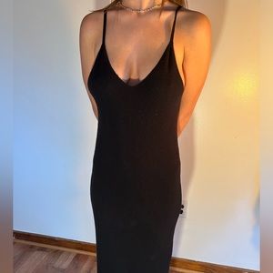SOLD Floor length knit dress